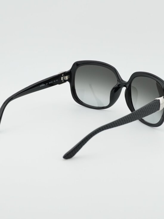 Salvatore Ferragamo SF739SA 001 Sunglasses Black Round Frame, Grey Lenses main image 8